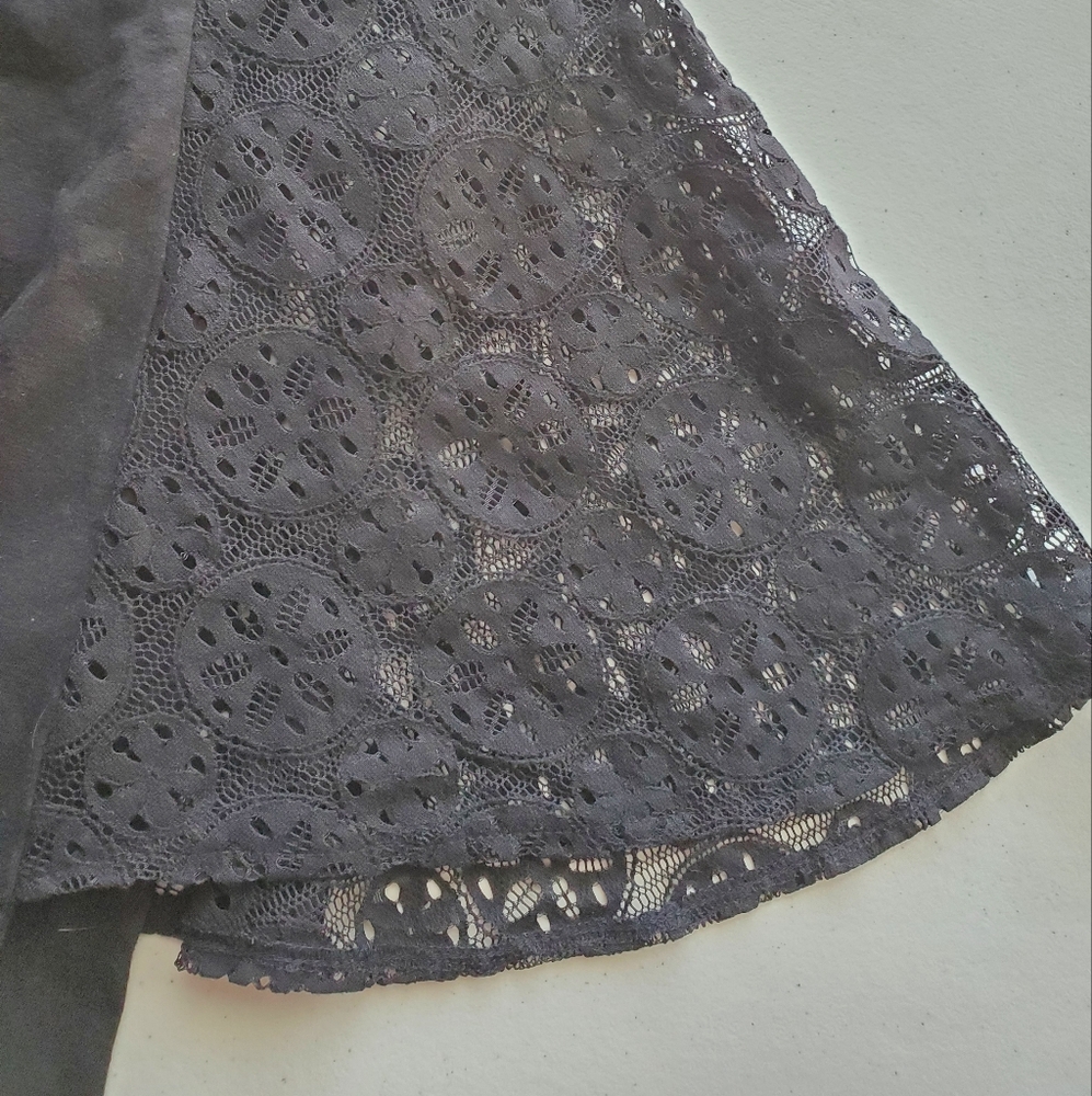Lane Bryant Black Lace Sleeve Shirt 22/24. - Picture 4 of 5